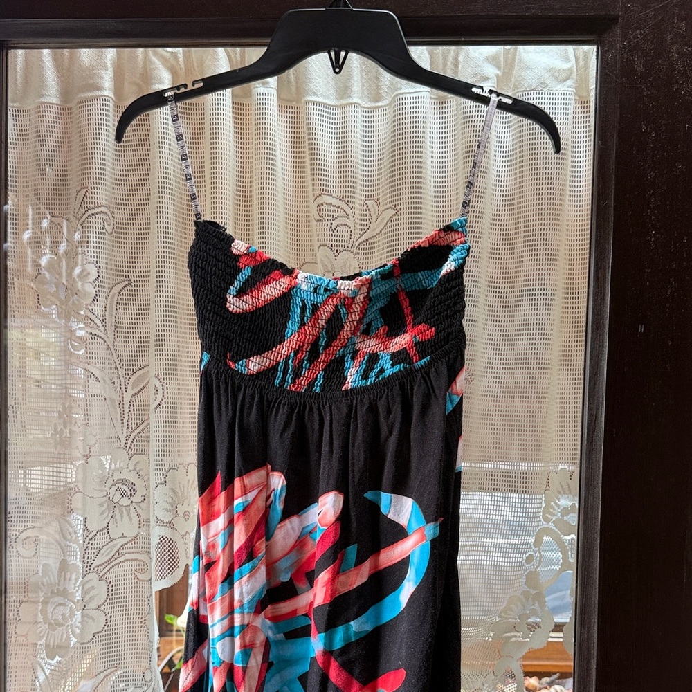 Volcom Black and Red Maxi Dress